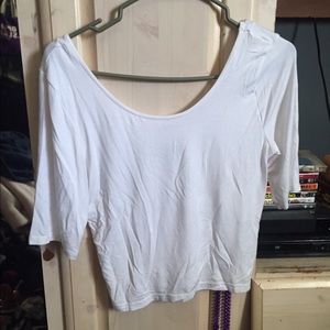 Low back white top from Aeropostale
